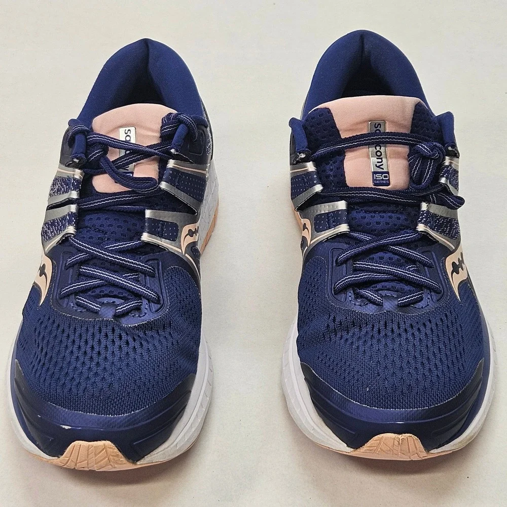 Saucony Omni ISO 2 Women's Running‎ Shoes Navy Pink Size 11